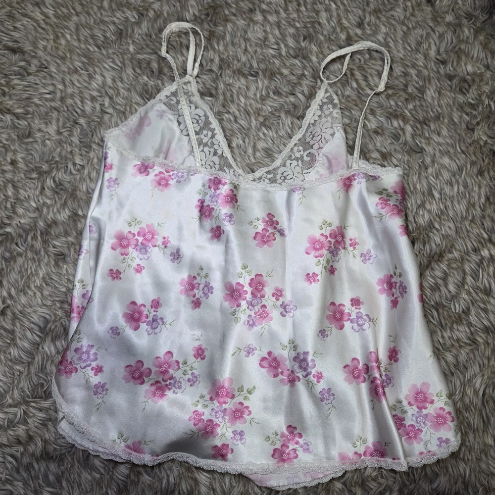 Vintage Chantilly Maidensform Floral Satin Lace Camisole Cami Size 36 Romantic - Picture 8 of 8